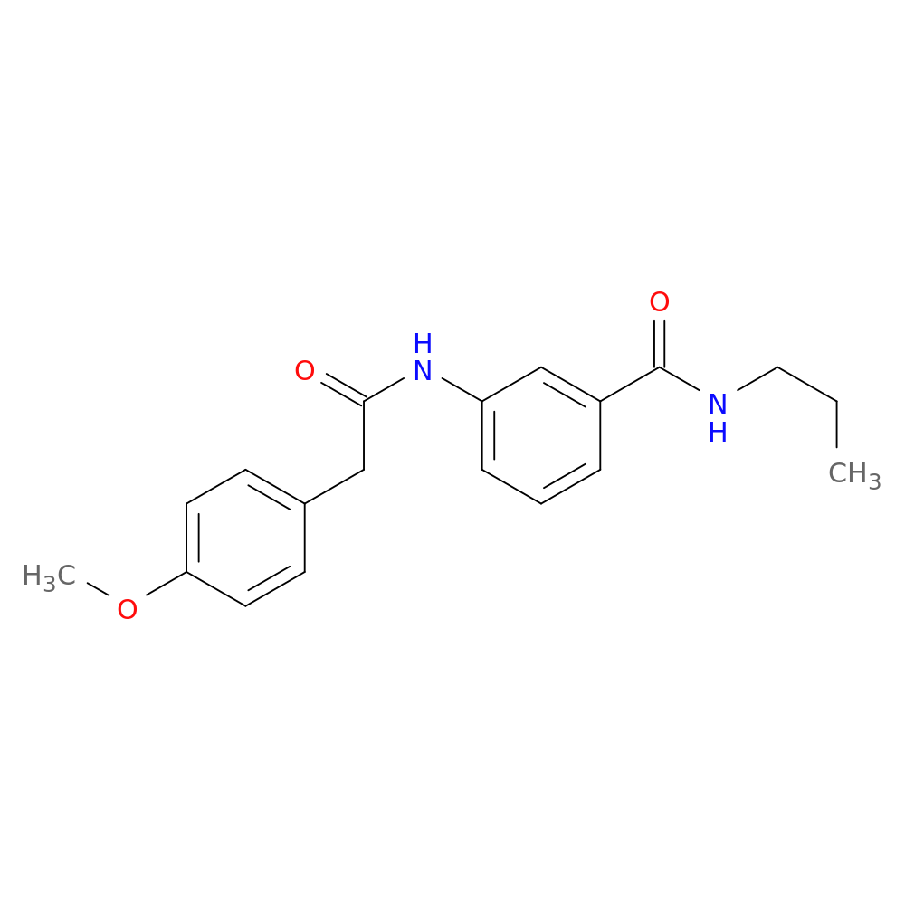 3-{[(4-methoxyphenyl)acetyl]amino}-N-propylbenzamide