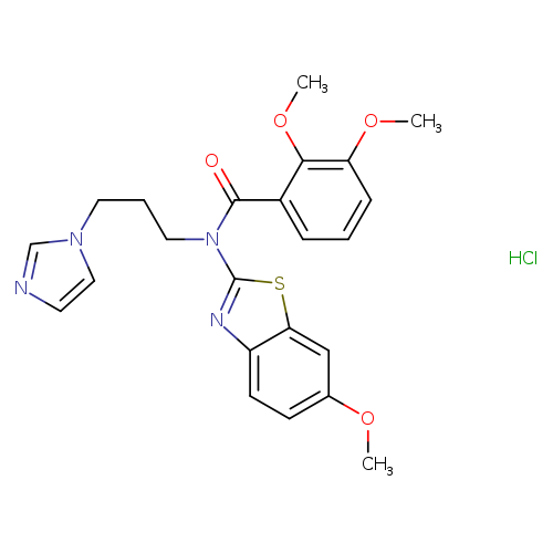 N-[3-(1H-imidazol-1-yl)propyl]-2,3-dimethoxy-N-(6-methoxy-1,3-benzothiazol-2-yl)benzamide hydrochloride
