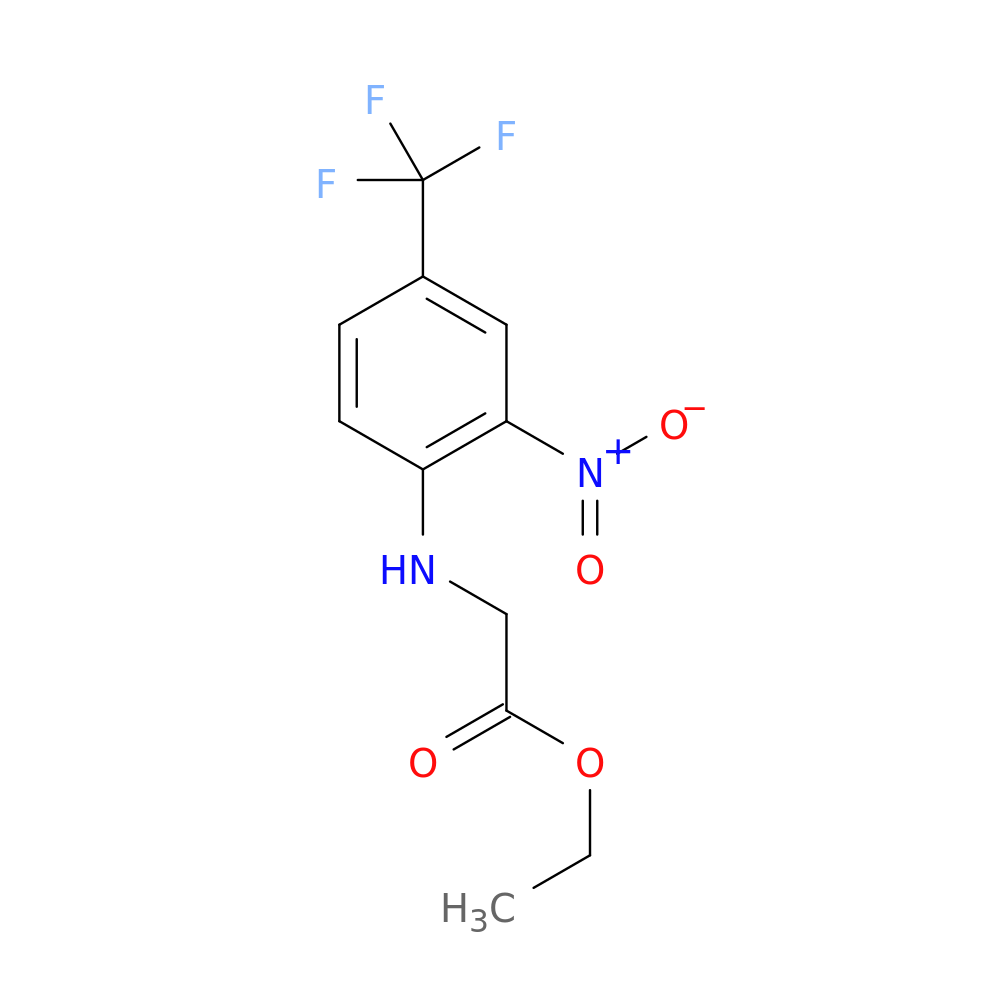Ethyl 2-(2-nitro-4-trifluoromethylphenylamino)acetate