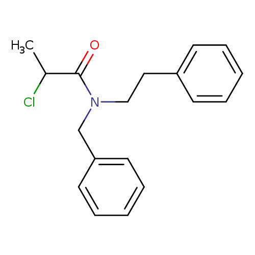 N-benzyl-2-chloro-N-(2-phenylethyl)propanamide