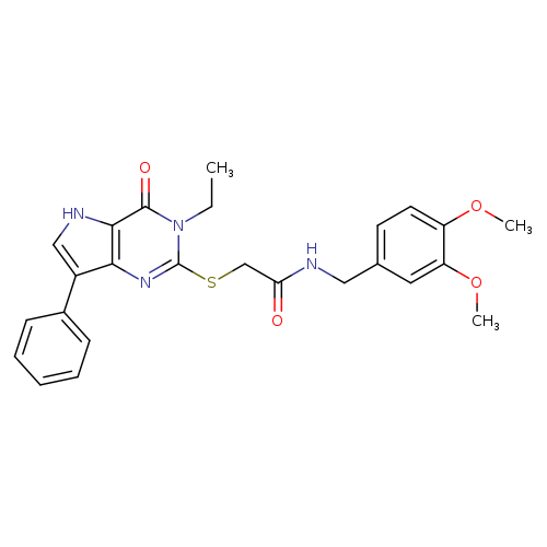 N-[(3,4-dimethoxyphenyl)methyl]-2-({3-ethyl-4-oxo-7-phenyl-3H,4H,5H-pyrrolo[3,2-d]pyrimidin-2-yl}sulfanyl)acetamide