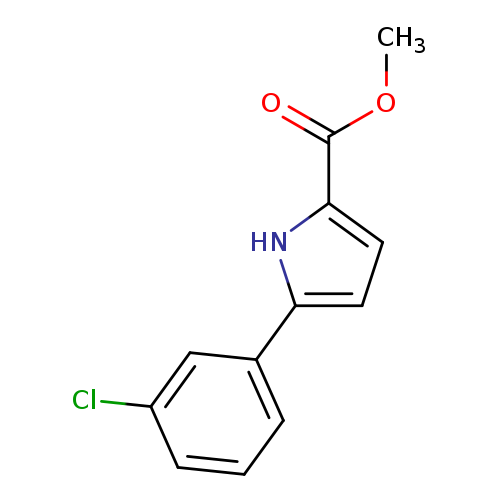 methyl 5-(3-chlorophenyl)-1H-pyrrole-2-carboxylate