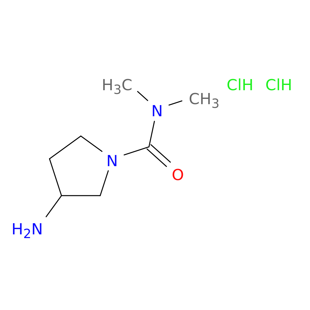 3-amino-N,N-dimethylpyrrolidine-1-carboxamide dihydrochloride