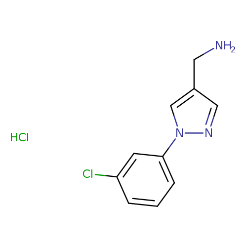 [1-(3-chlorophenyl)-1H-pyrazol-4-yl]methanamine hydrochloride