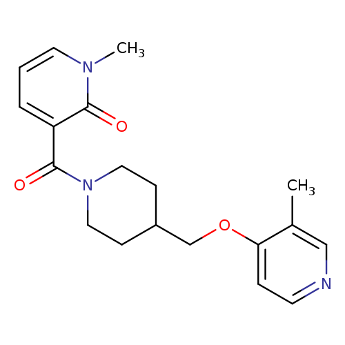 1-methyl-3-(4-{[(3-methylpyridin-4-yl)oxy]methyl}piperidine-1-carbonyl)-1,2-dihydropyridin-2-one