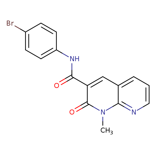N-(4-bromophenyl)-1-methyl-2-oxo-1,2-dihydro-1,8-naphthyridine-3-carboxamide