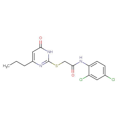 N-(2,4-dichlorophenyl)-2-[(6-oxo-4-propyl-1,6-dihydro-2-pyrimidinyl)sulfanyl]acetamide