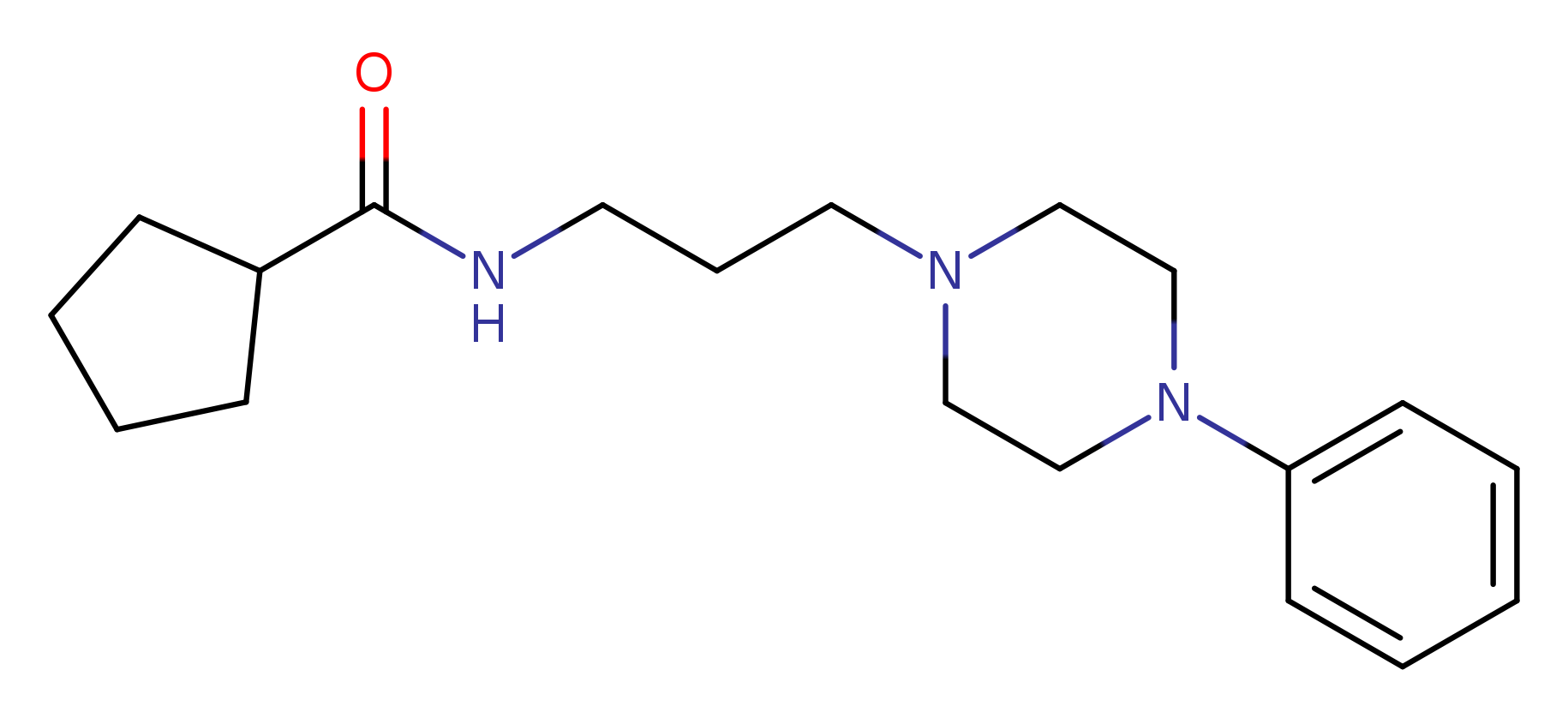 N-[3-(4-phenylpiperazin-1-yl)propyl]cyclopentanecarboxamide