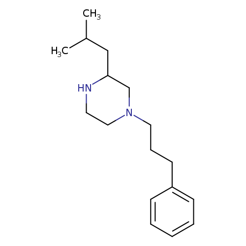 3-(2-Methylpropyl)-1-(3-phenylpropyl)piperazine