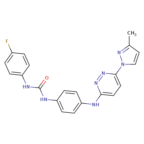 1-(4-fluorophenyl)-3-(4-{[6-(3-methyl-1H-pyrazol-1-yl)pyridazin-3-yl]amino}phenyl)urea
