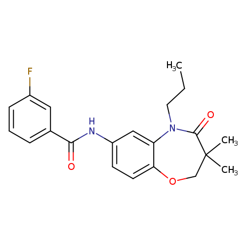 N-(3,3-dimethyl-4-oxo-5-propyl-2,3,4,5-tetrahydro-1,5-benzoxazepin-7-yl)-3-fluorobenzamide