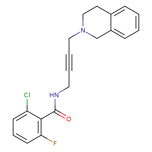 2-chloro-6-fluoro-N-[4-(1,2,3,4-tetrahydroisoquinolin-2-yl)but-2-yn-1-yl]benzamide
