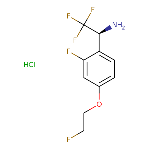 (1S)-2,2,2-trifluoro-1-[2-fluoro-4-(2-fluoroethoxy)phenyl]ethan-1-aminehydrochloride