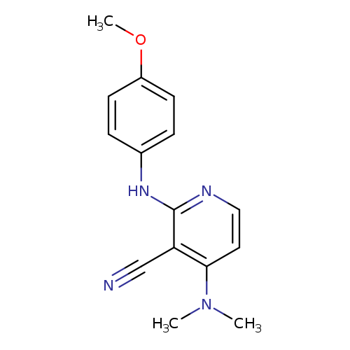4-(dimethylamino)-2-[(4-methoxyphenyl)amino]pyridine-3-carbonitrile