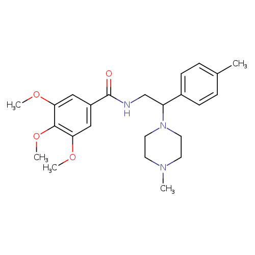 3,4,5-trimethoxy-N-[2-(4-methylphenyl)-2-(4-methylpiperazin-1-yl)ethyl]benzamide