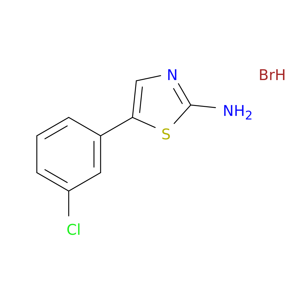 5-(3-chlorophenyl)-1,3-thiazol-2-amine hydrobromide