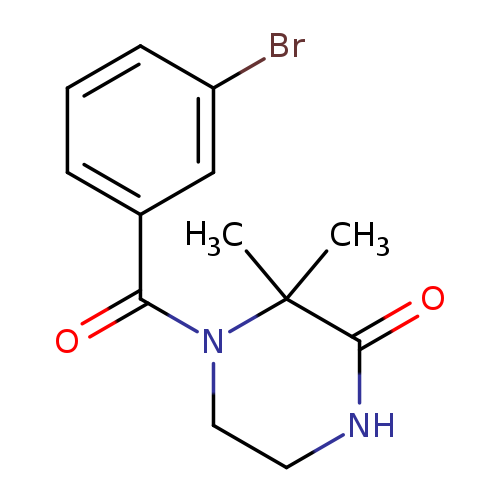 4-(3-bromobenzoyl)-3,3-dimethylpiperazin-2-one