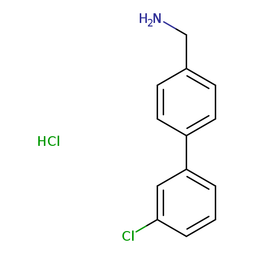 [4-(3-chlorophenyl)phenyl]methanamine hydrochloride