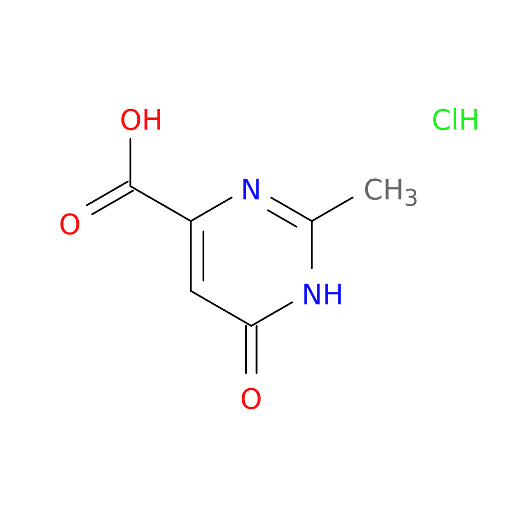 2-methyl-6-oxo-1,6-dihydropyrimidine-4-carboxylic acid hydrochloride