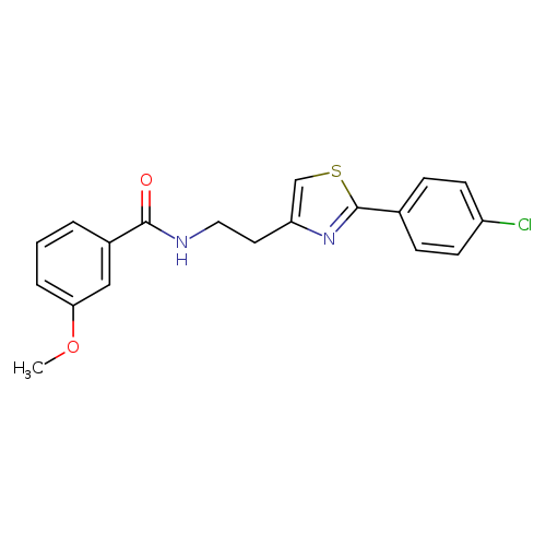 N-{2-[2-(4-chlorophenyl)-1,3-thiazol-4-yl]ethyl}-3-methoxybenzamide