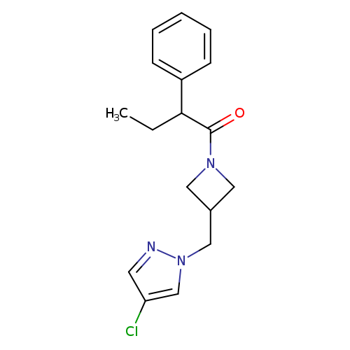 1-{3-[(4-chloro-1H-pyrazol-1-yl)methyl]azetidin-1-yl}-2-phenylbutan-1-one