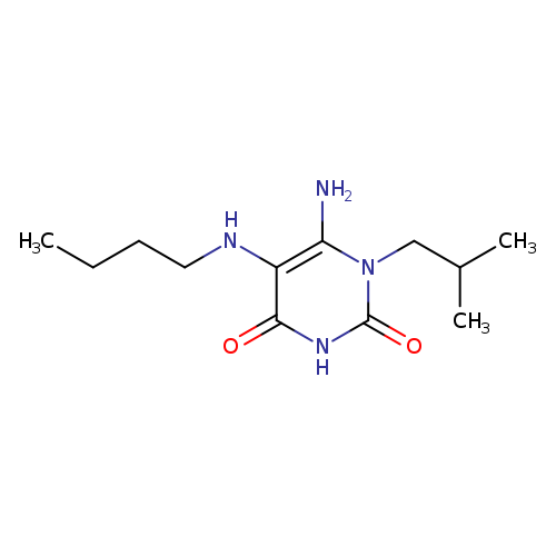 6-amino-5-(butylamino)-1-(2-methylpropyl)-1,2,3,4-tetrahydropyrimidine-2,4-dione