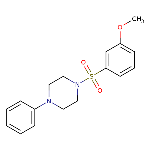 1-(3-methoxybenzenesulfonyl)-4-phenylpiperazine