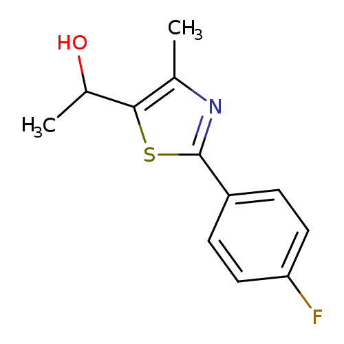 1-[2-(4-fluorophenyl)-4-methyl-1,3-thiazol-5-yl]ethan-1-ol