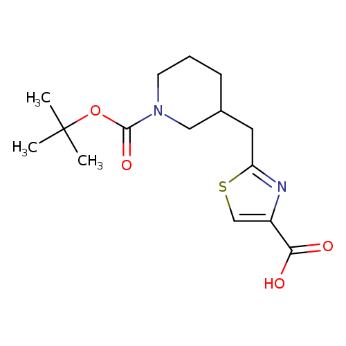 2-({1-[(tert-butoxy)carbonyl]piperidin-3-yl}methyl)-1,3-thiazole-4-carboxylic acid