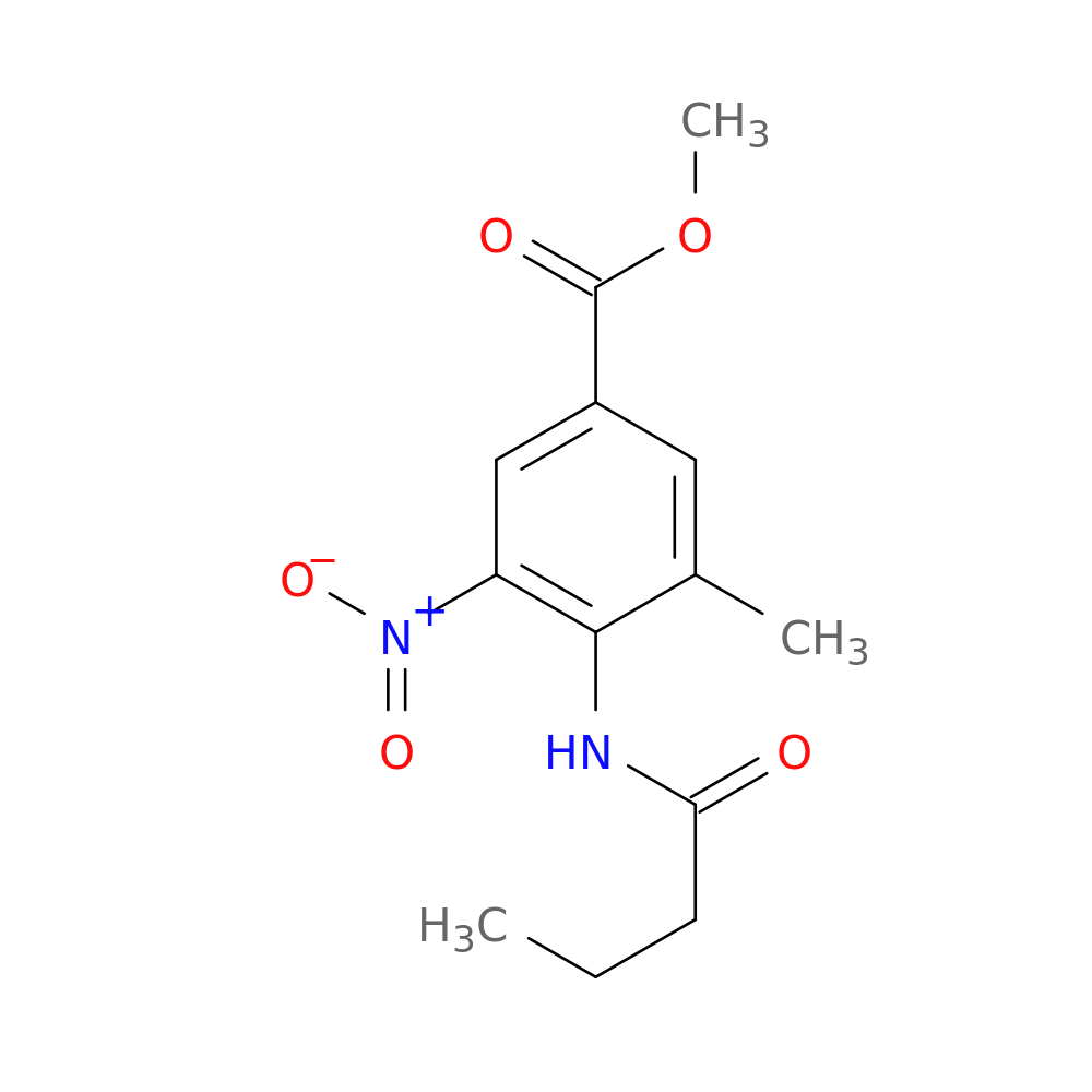 Methyl 4-(butyrylamino)-3-methyl-5-nitrobenzoate