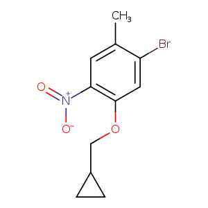1-Bromo-5-cyclopropylmethoxy-2-methyl-4-nitro-benzene
