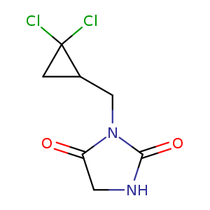 3-[(2,2-dichlorocyclopropyl)methyl]imidazolidine-2,4-dione