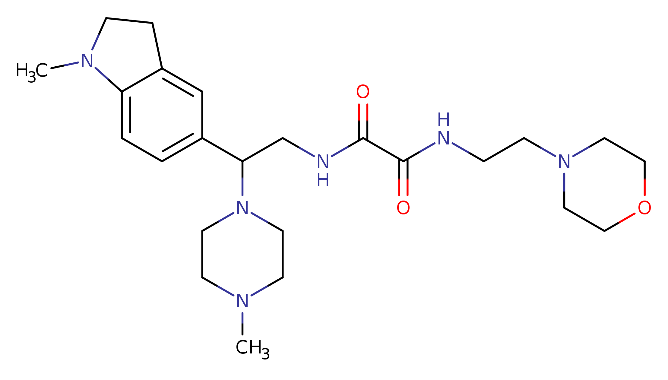 N-[2-(1-methyl-2,3-dihydro-1H-indol-5-yl)-2-(4-methylpiperazin-1-yl)ethyl]-N'-[2-(morpholin-4-yl)ethyl]ethanediamide
