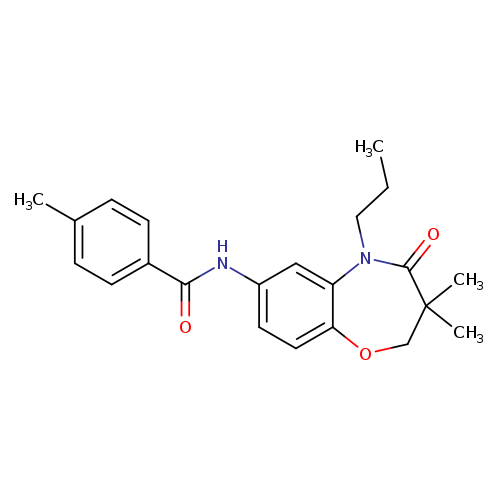 N-(3,3-dimethyl-4-oxo-5-propyl-2,3,4,5-tetrahydro-1,5-benzoxazepin-7-yl)-4-methylbenzamide