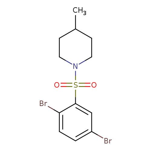 1-((2,5-dibroMophenyl)sulfonyl)-4-Methylpiperidine