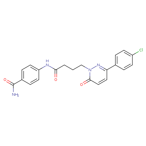 4-{4-[3-(4-chlorophenyl)-6-oxo-1,6-dihydropyridazin-1-yl]butanamido}benzamide