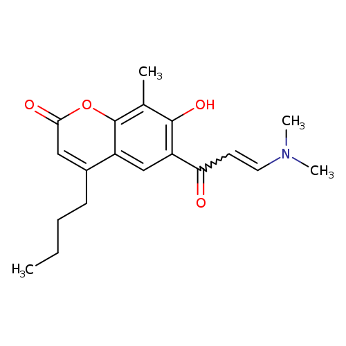 4-Butyl-6-[3-(dimethylamino)acryloyl]-7-hydroxy-8-methyl-2h-chromen-2-one