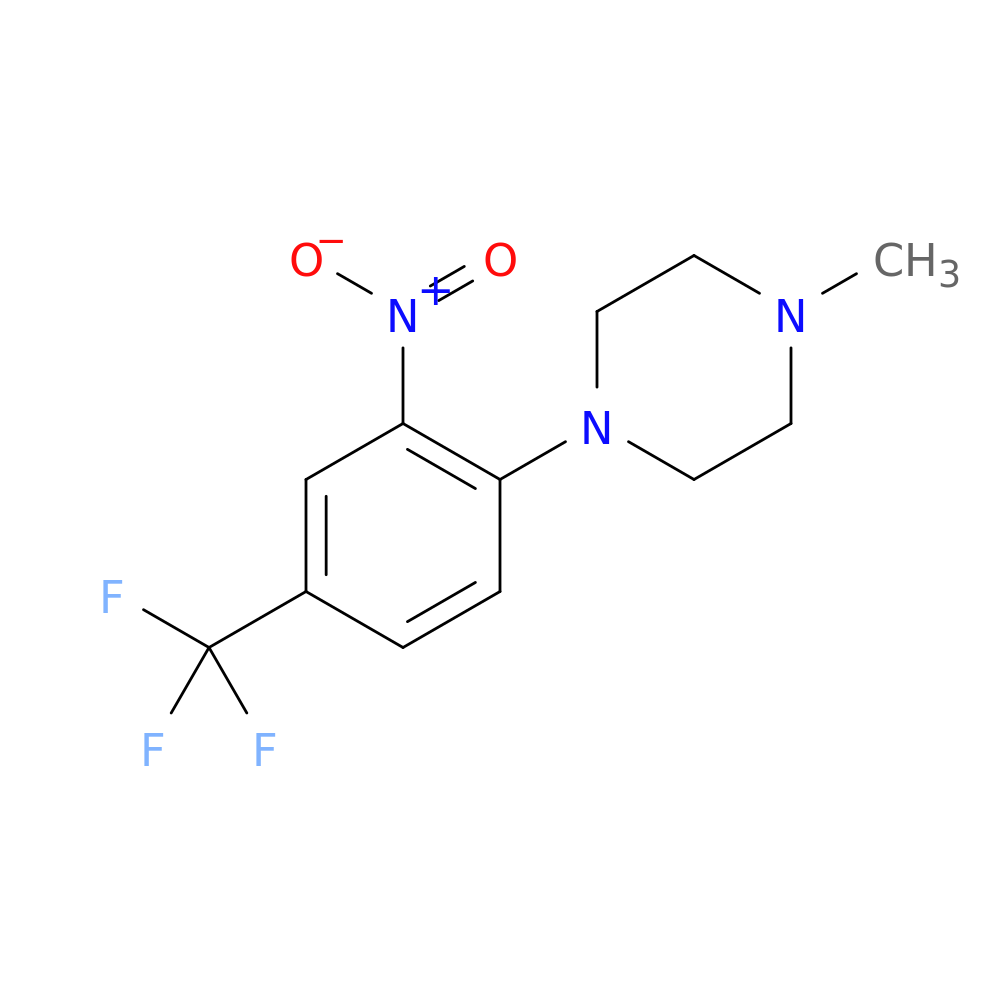 1-methyl-4-[2-nitro-4-(trifluoromethyl)phenyl]piperazine