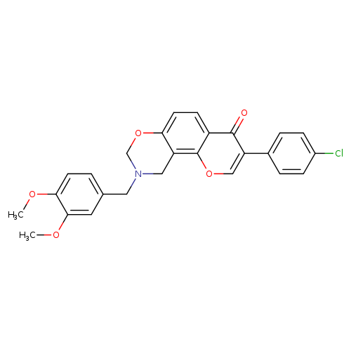 3-(4-chlorophenyl)-9-[(3,4-dimethoxyphenyl)methyl]-4H,8H,9H,10H-chromeno[8,7-e][1,3]oxazin-4-one