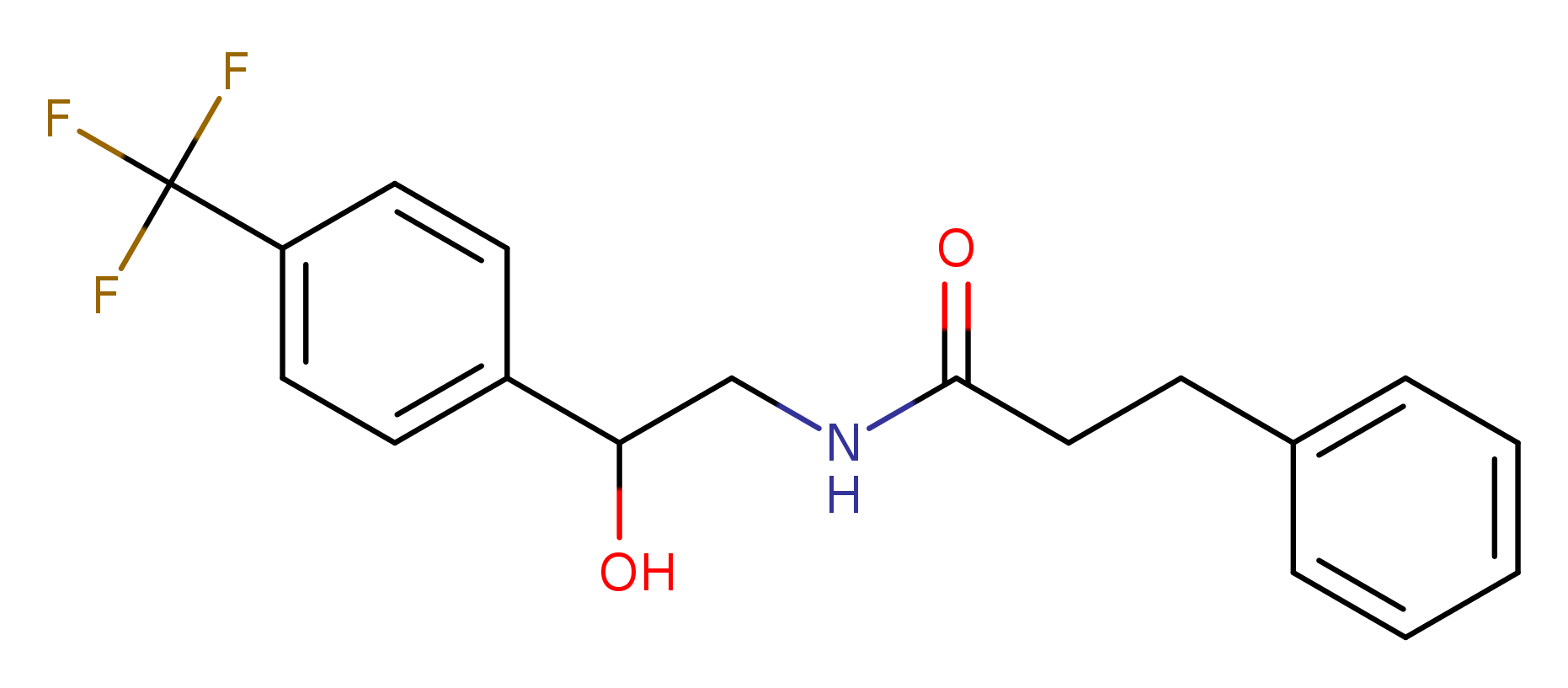 N-{2-hydroxy-2-[4-(trifluoromethyl)phenyl]ethyl}-3-phenylpropanamide