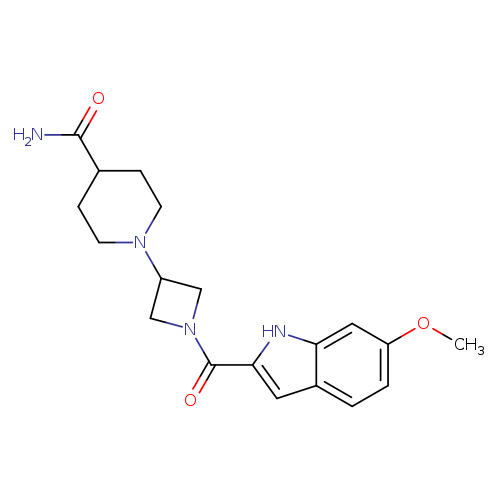 1-[1-(6-methoxy-1H-indole-2-carbonyl)azetidin-3-yl]piperidine-4-carboxamide