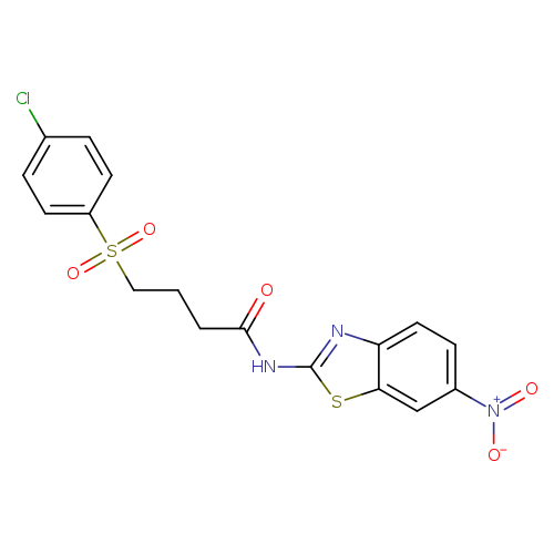 4-(4-chlorobenzenesulfonyl)-N-(6-nitro-1,3-benzothiazol-2-yl)butanamide