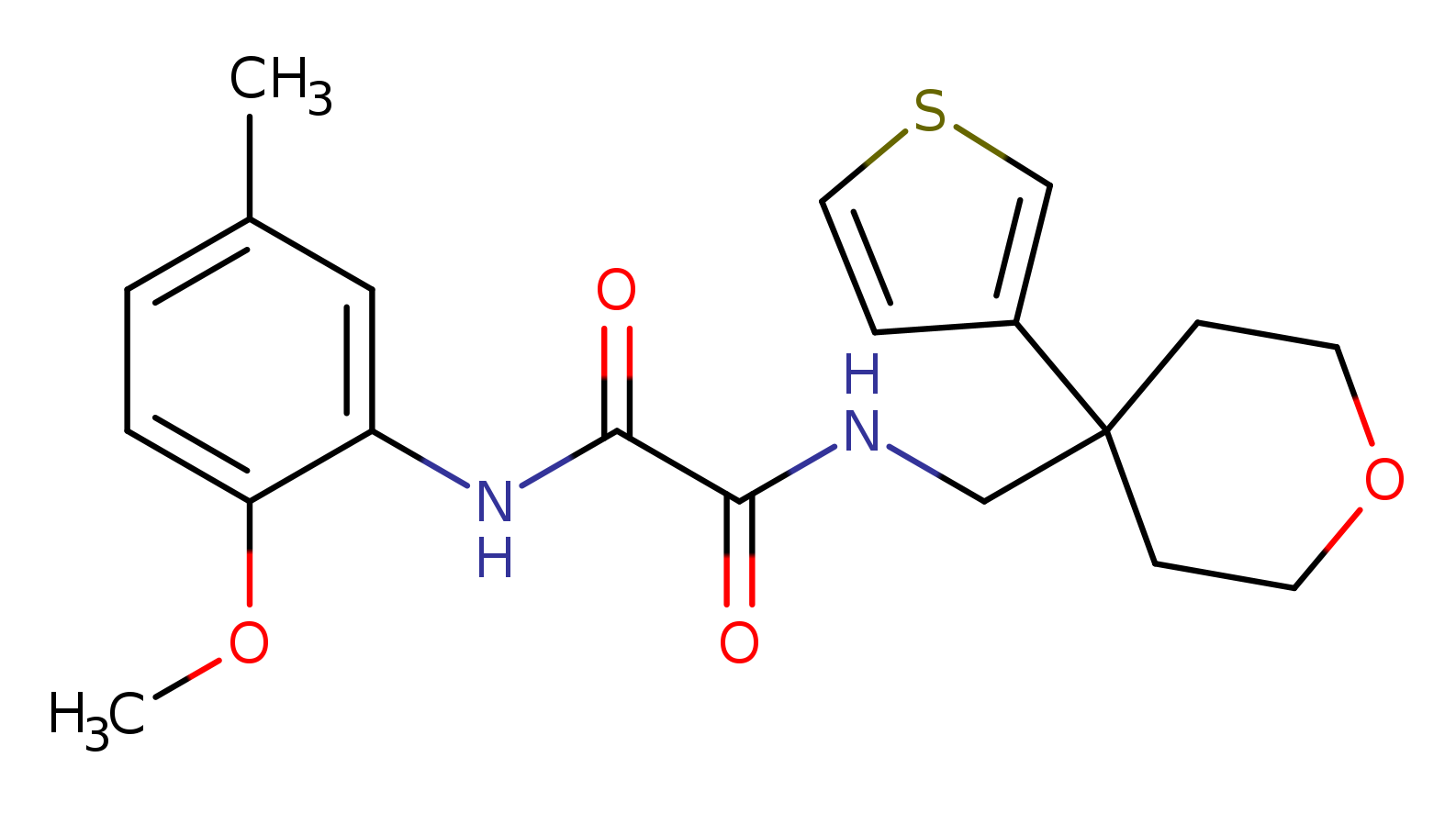 N-(2-methoxy-5-methylphenyl)-N'-{[4-(thiophen-3-yl)oxan-4-yl]methyl}ethanediamide