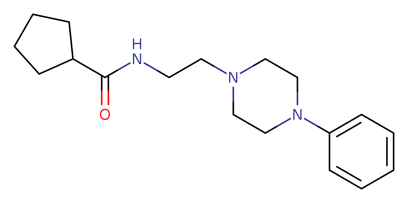 N-[2-(4-phenylpiperazin-1-yl)ethyl]cyclopentanecarboxamide