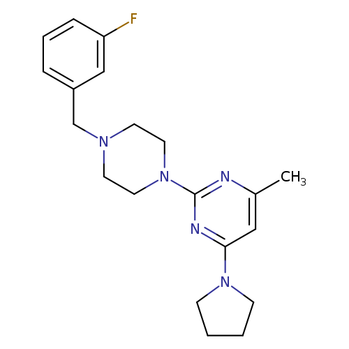 2-{4-[(3-fluorophenyl)methyl]piperazin-1-yl}-4-methyl-6-(pyrrolidin-1-yl)pyrimidine