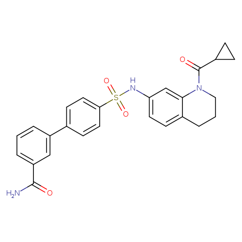 [1,1'-Biphenyl]-3-carboxamide, 4'-[[[1-(cyclopropylcarbonyl)-1,2,3,4-tetrahydro-7-quinolinyl]amino]sulfonyl]-
