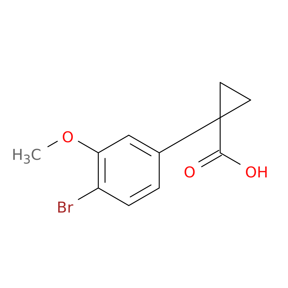 1-(4-Bromo-3-methoxyphenyl)cyclopropane-1-carboxylic acid