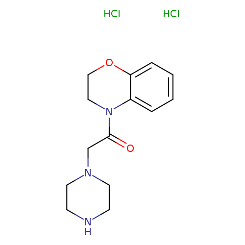 1-(3,4-dihydro-2H-1,4-benzoxazin-4-yl)-2-(piperazin-1-yl)ethan-1-one dihydrochloride