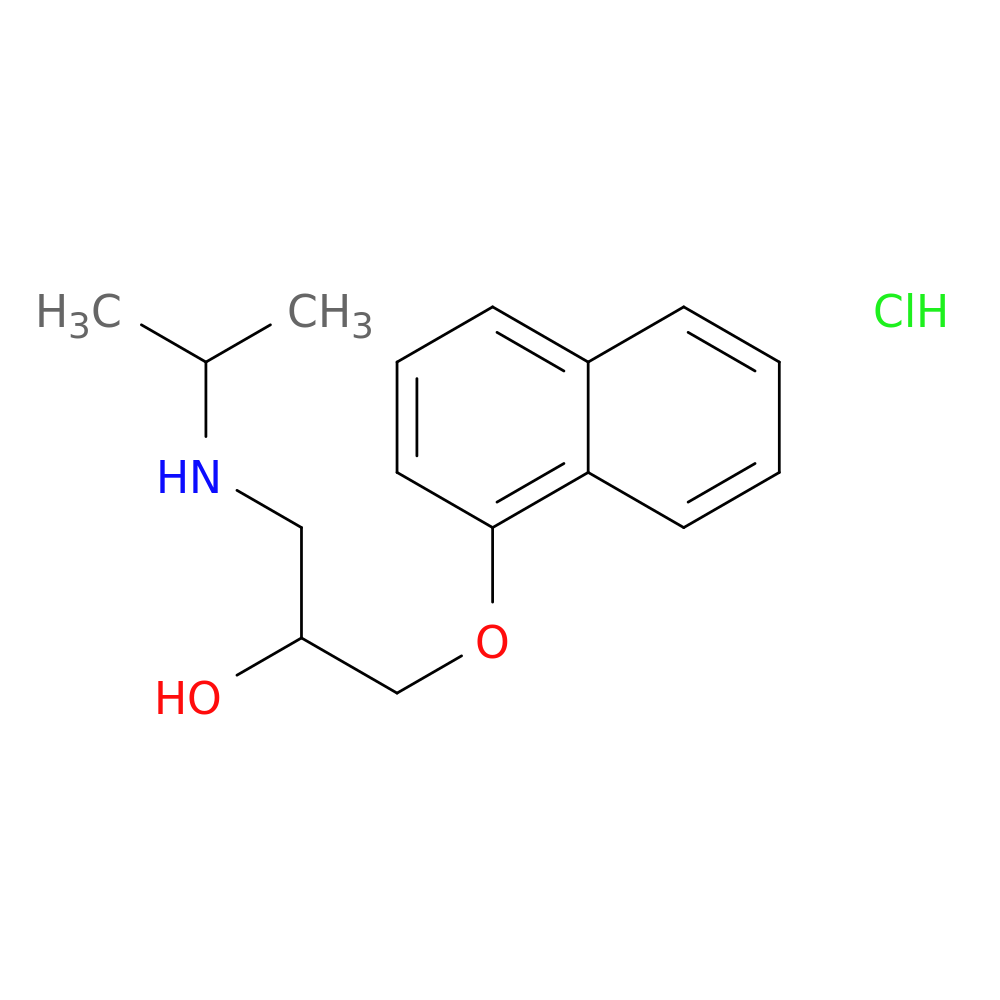 1-(1-Naphthoxy)-2-hydroxy-3-isopropylaminopropane hydrochloride