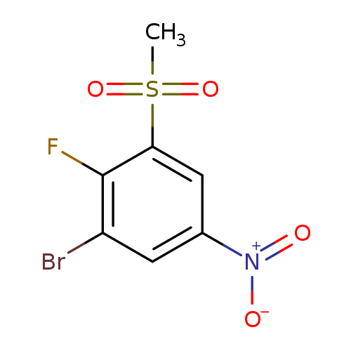 3-Bromo-2-fluoro-5-nitrophenyl methyl sulphone
